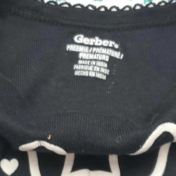 Set of 3 Black Patterned Onsies (Preemie) |Carters, Gerber - Picture 7 of 8